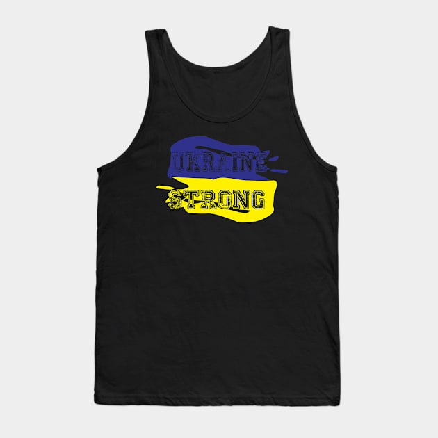 Ukraine Flag Ukrajina Patriot Fan Tank Top by sunflow